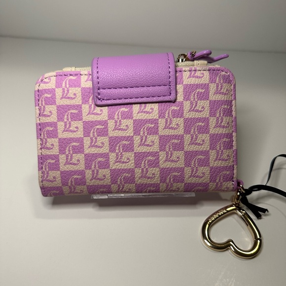 Juicy Couture NWT Miss Juicy Tab Wallet in Violet Tulle and Sand Faux Leather - Picture 3 of 15